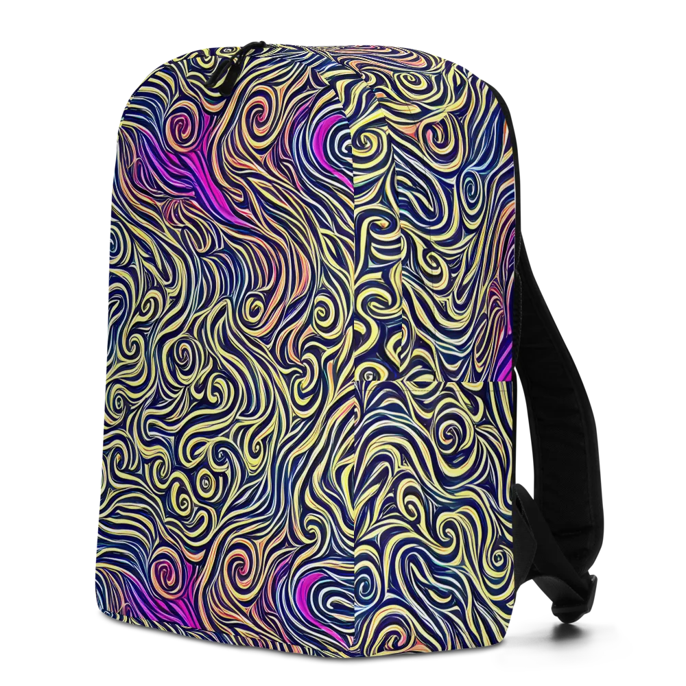 Velvet Whirlpool on Minimalist Backpack — Left