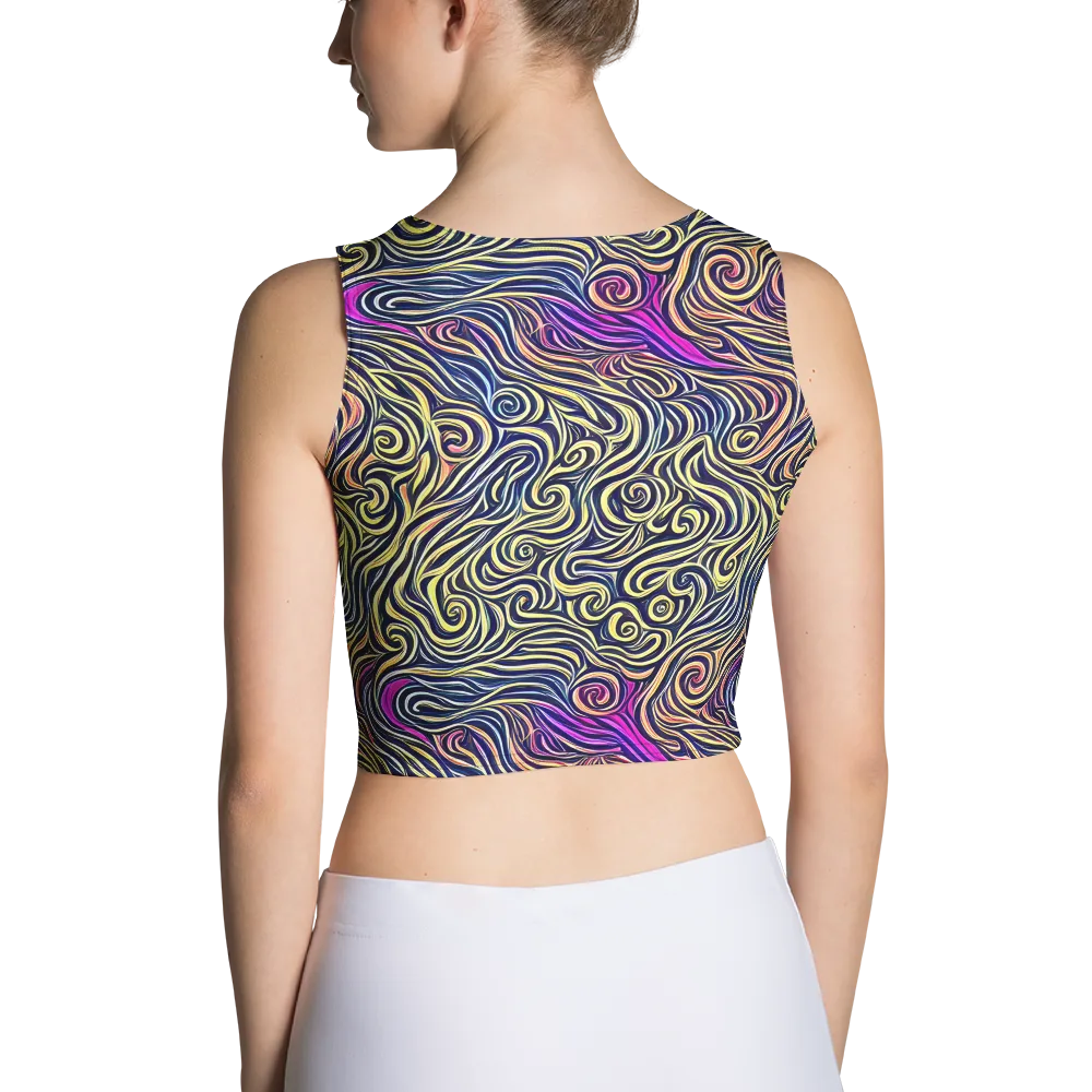 Velvet Whirlpool on Crop Top — Back