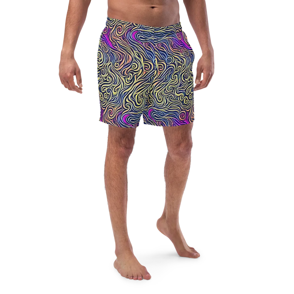 Velvet Whirlpool on Swim Trunks — Front
