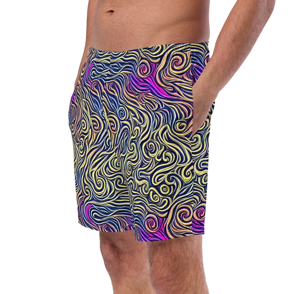 Velvet Whirlpool on Swim Trunks — Left Front