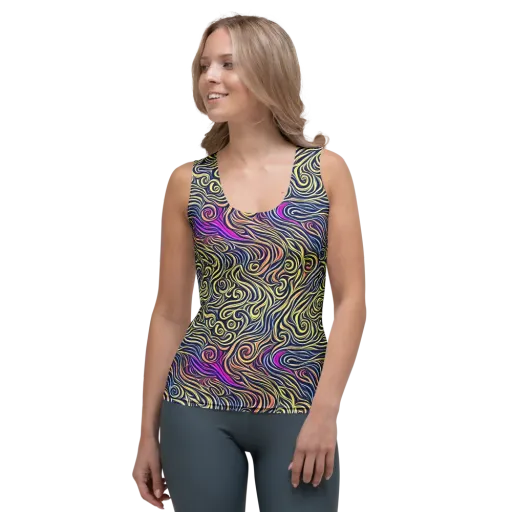 Velvet Whirlpool on a Women's Tank Top