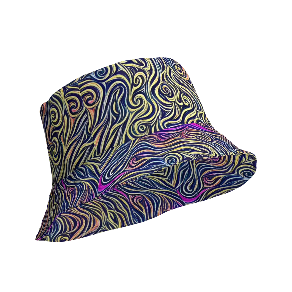 Velvet Whirlpool on Reversible Bucket Hat — Product details Outside