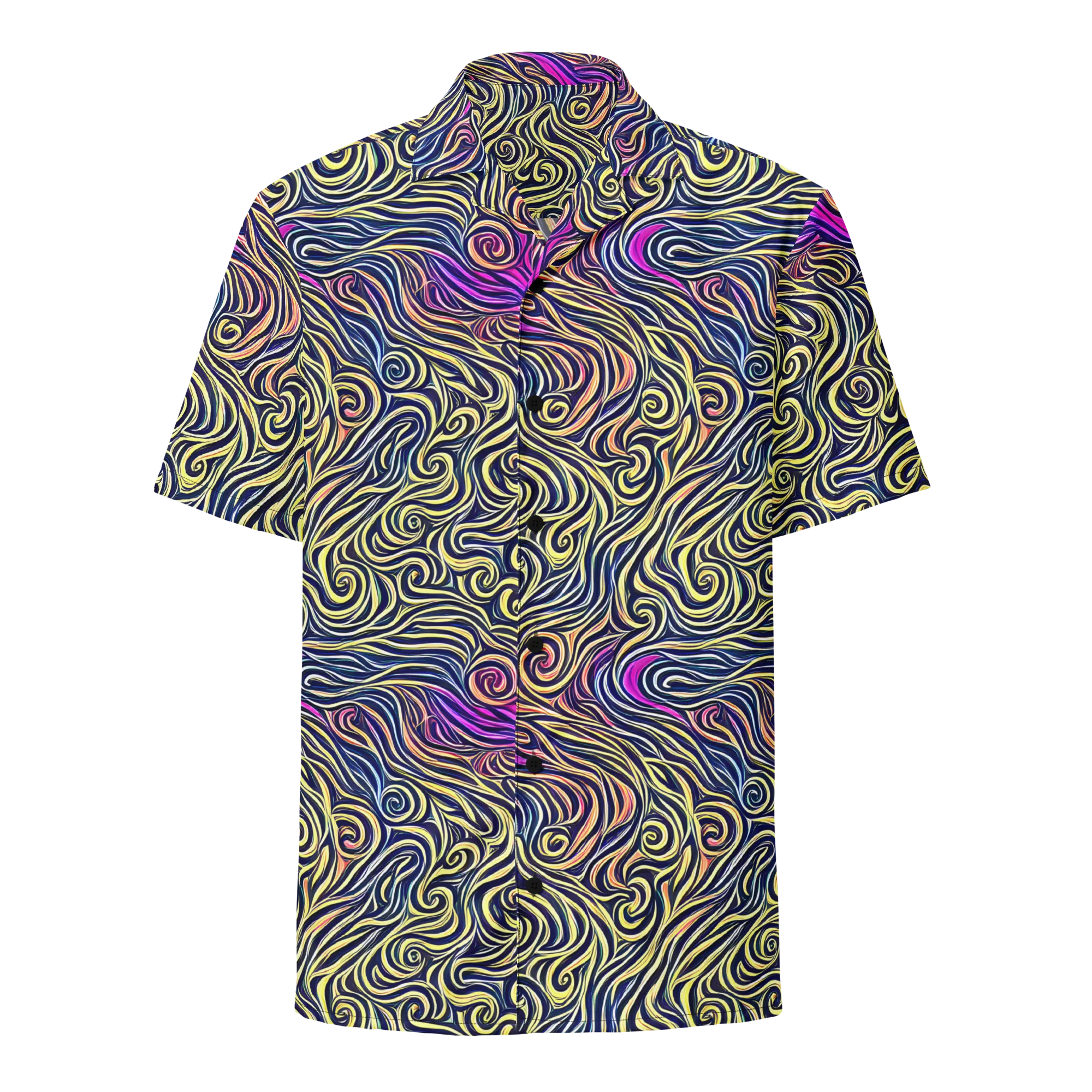 Velvet Whirlpool on Button Shirt — Front