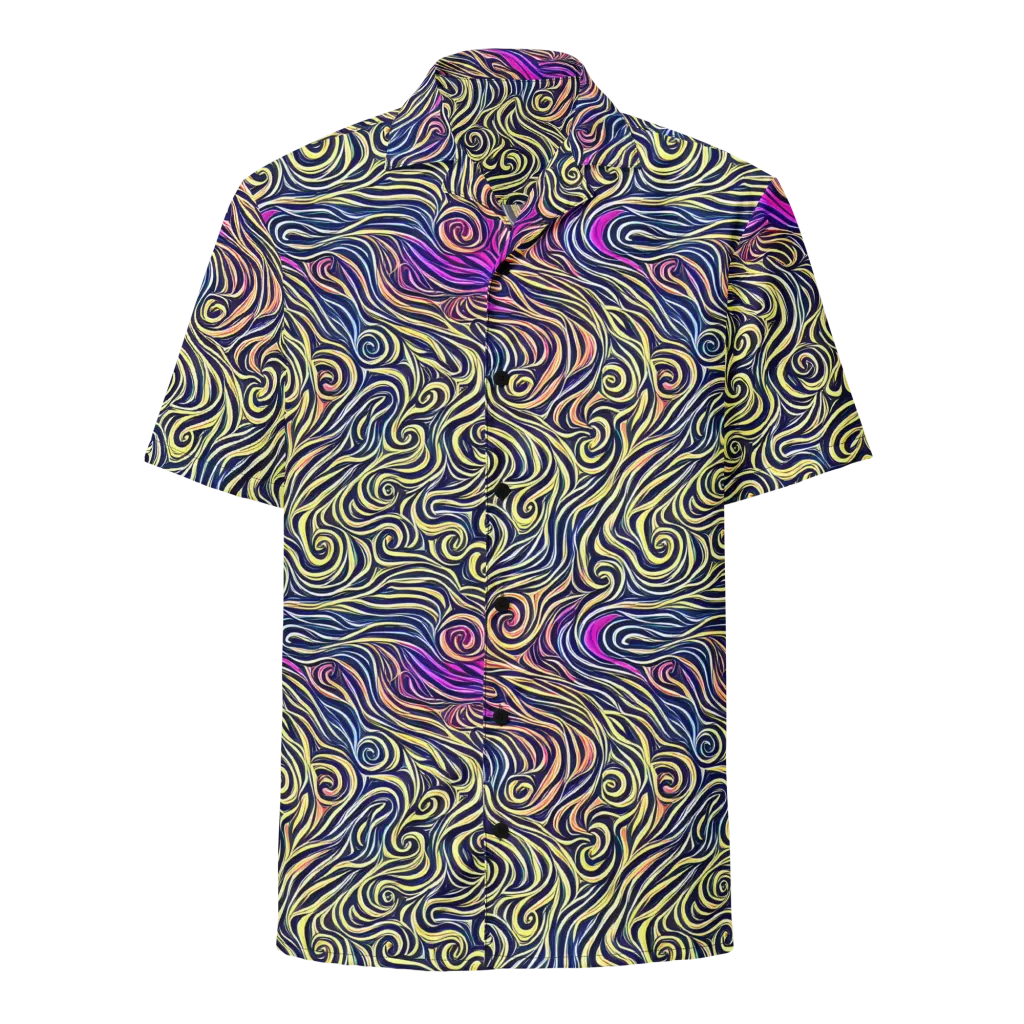 Velvet Whirlpool on Button Shirt — Front