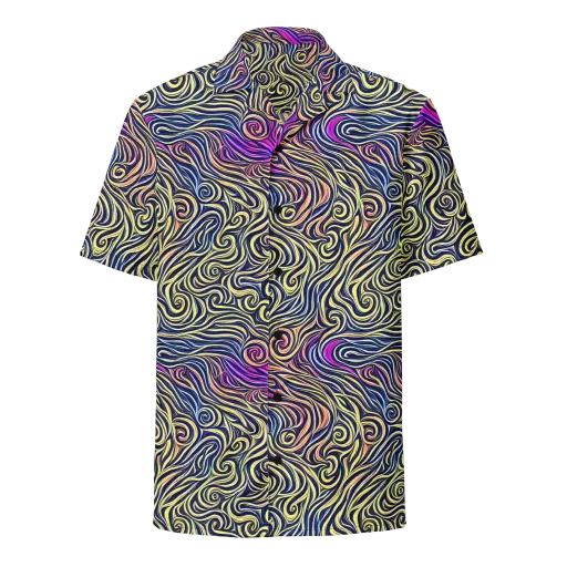 Velvet Whirlpool on a Button Shirt
