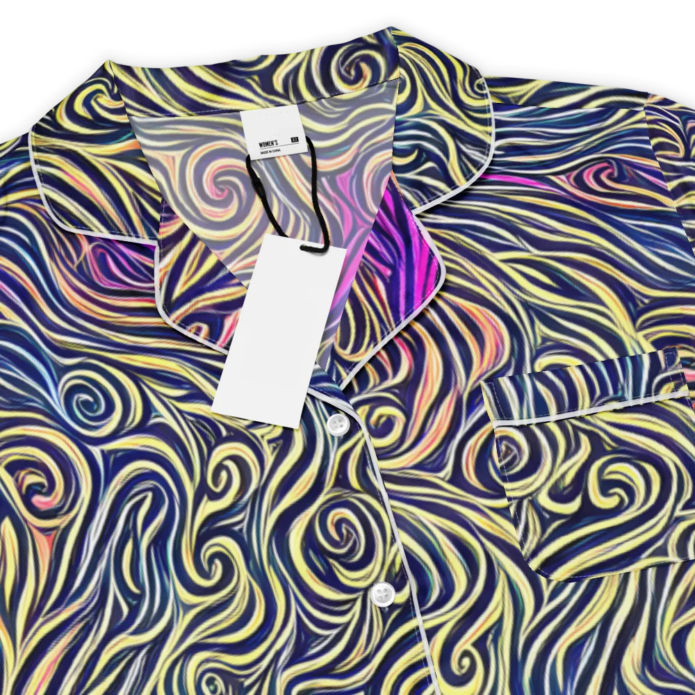 Velvet Whirlpool on Women's Short Sleeve Pajama Top — Product details