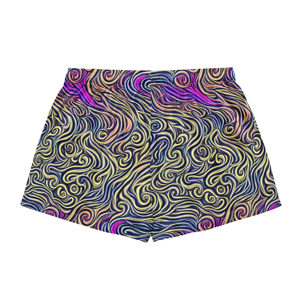 Velvet Whirlpool on Women's Pajama Shorts — Back