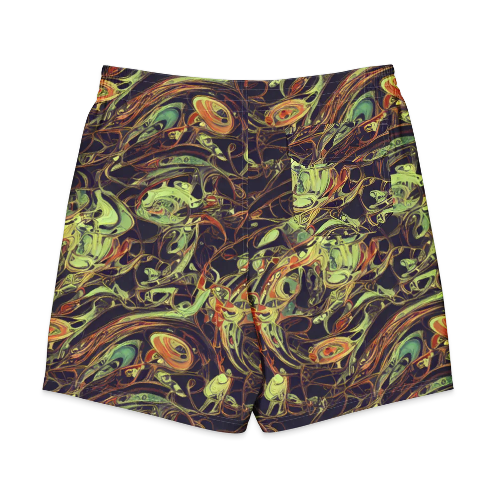Molten Labyrinth on Men's Board Shorts — Back