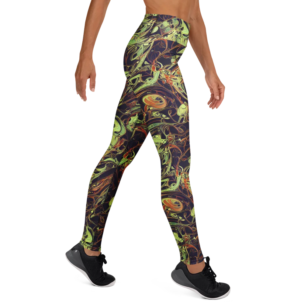 Molten Labyrinth on Yoga Leggings — Right