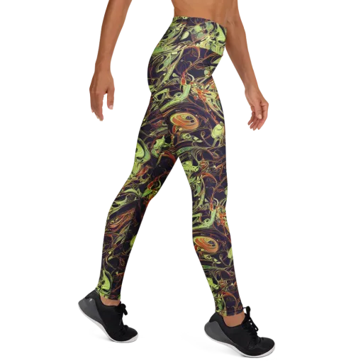 Molten Labyrinth on a Yoga Leggings