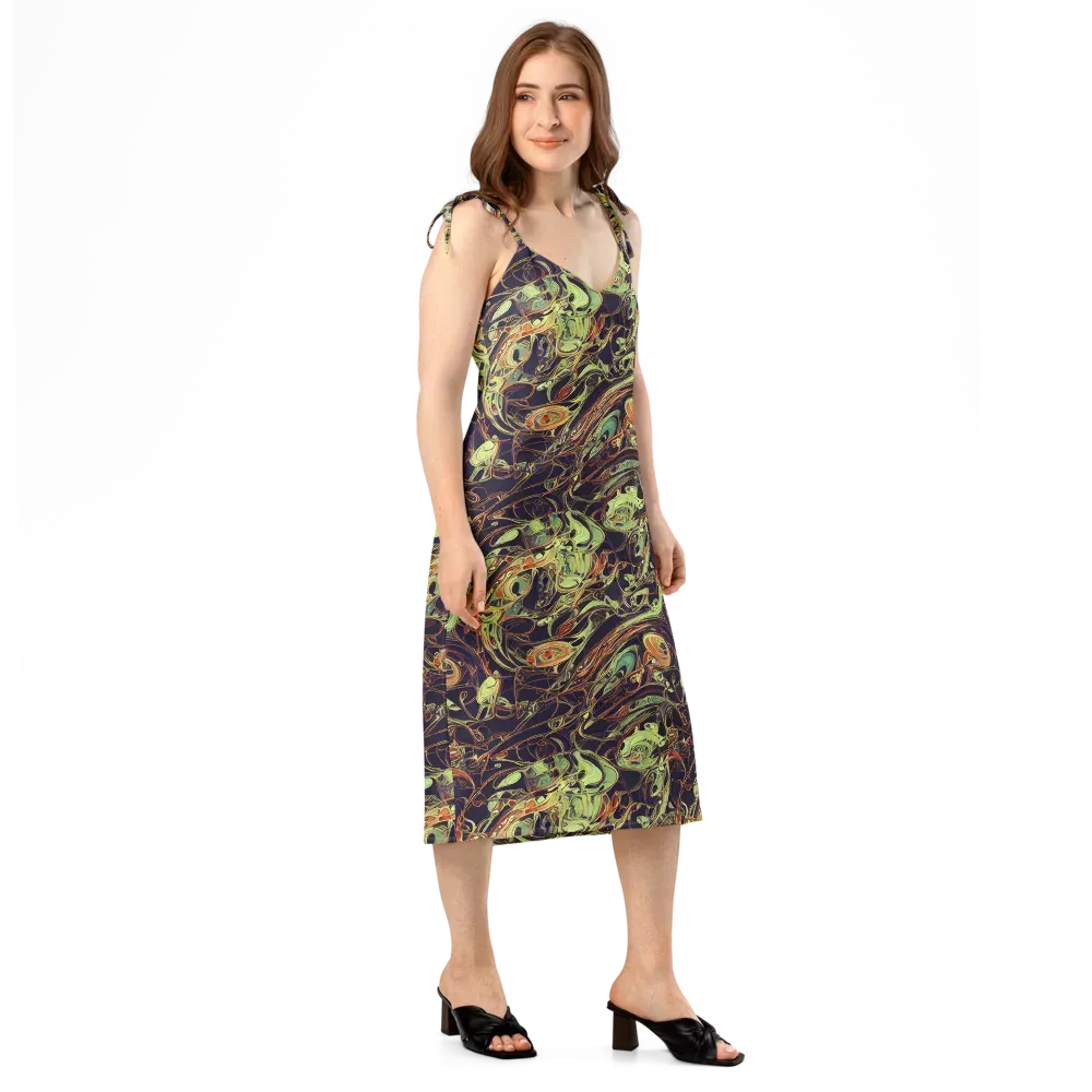 Molten Labyrinth on Slip Dress — Right Front