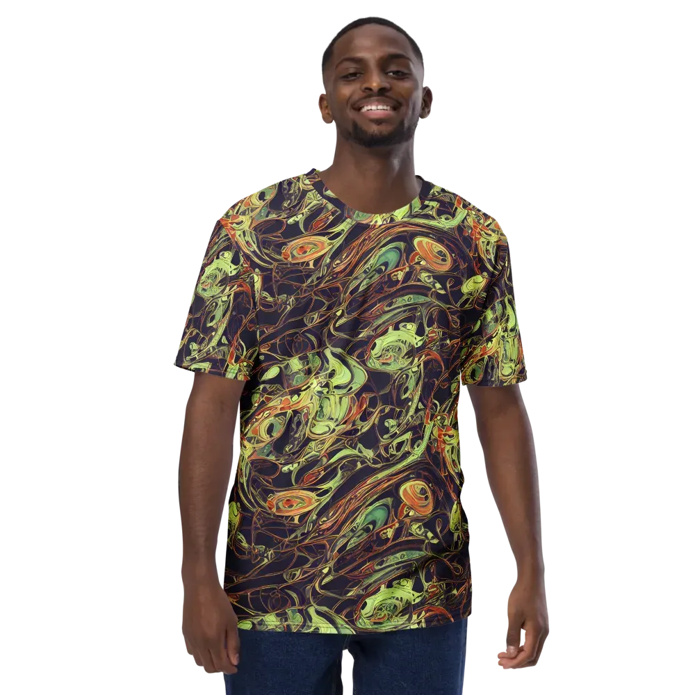 Molten Labyrinth on Men's Crew Neck T-Shirt — Front