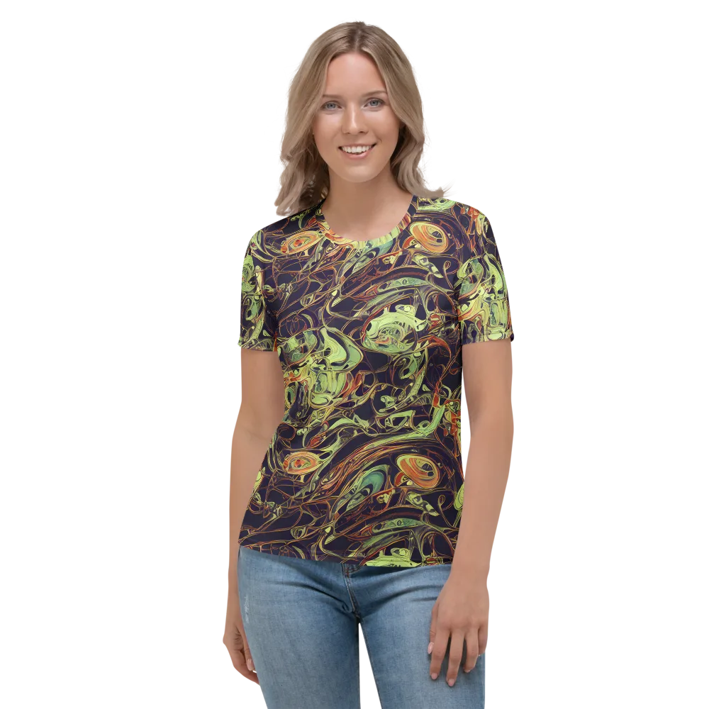 Molten Labyrinth on Women's Crew Neck T-Shirt — Front
