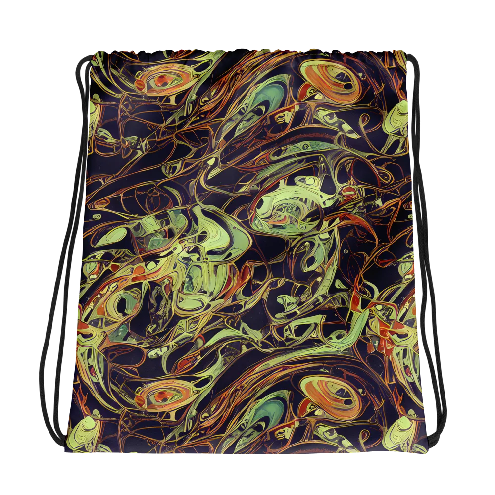 Molten Labyrinth on Drawstring Bag — Photo