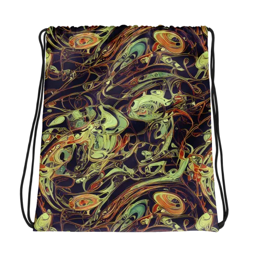 Molten Labyrinth on a Drawstring Bag
