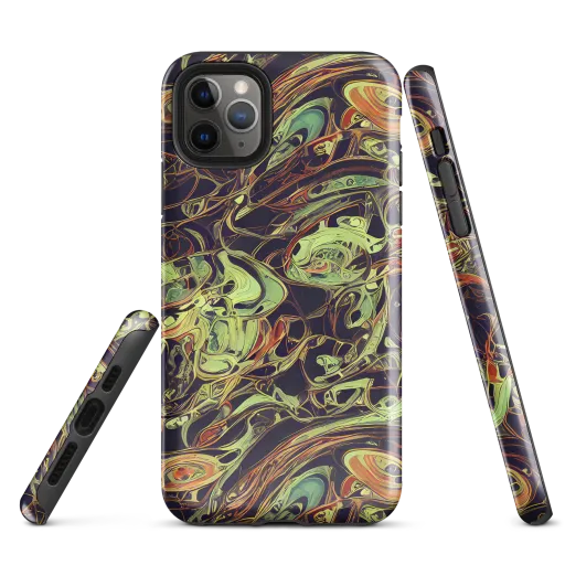 Molten Labyrinth on a Tough Case for iPhone®