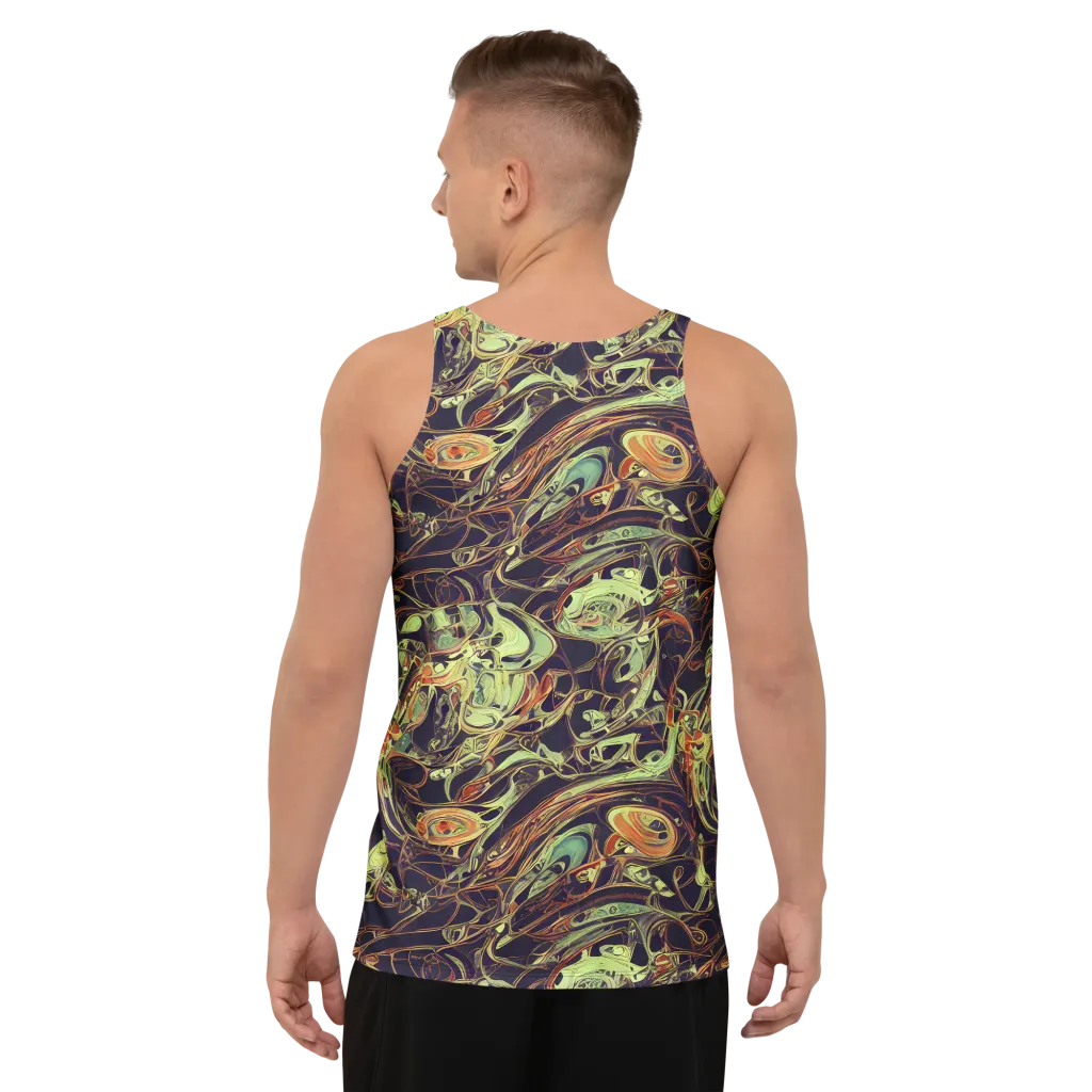 Molten Labyrinth on Men's Tank Top — Back