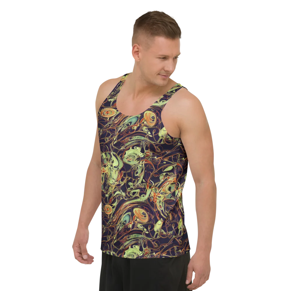 Molten Labyrinth on Men's Tank Top — Left Front