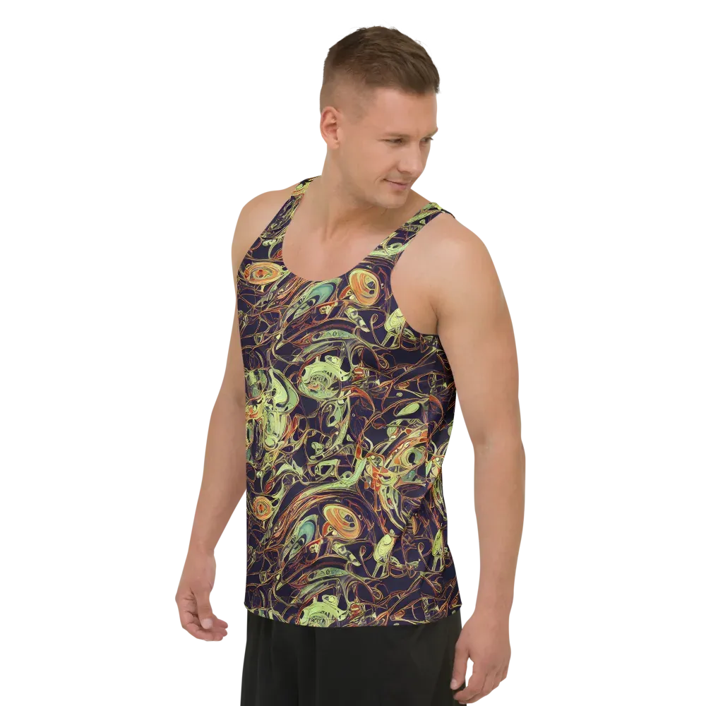 Molten Labyrinth on Men's Tank Top — Left Front