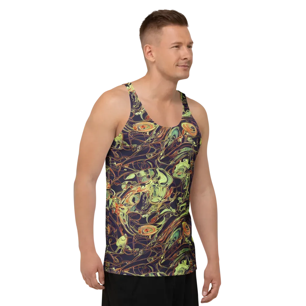 Molten Labyrinth on Men's Tank Top — Right Front