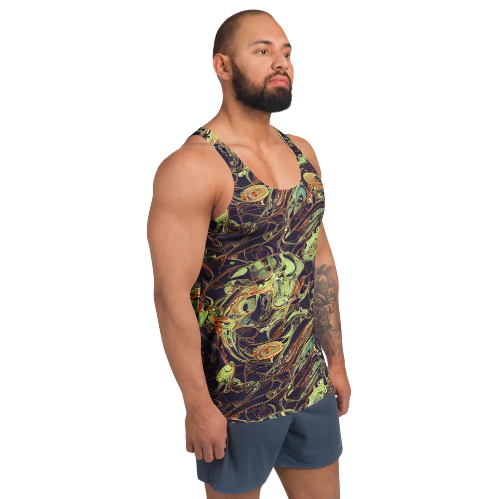 Molten Labyrinth on Men's Tank Top — Right Front