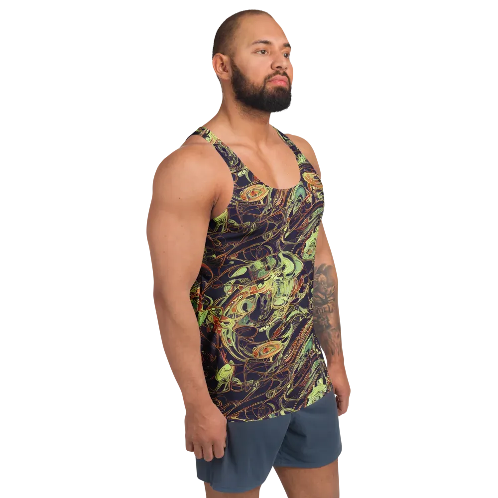 Molten Labyrinth on Men's Tank Top — Right Front