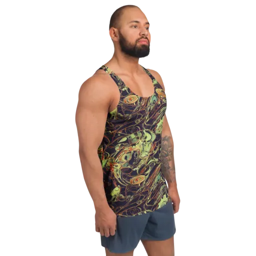 Molten Labyrinth on a Men's Tank Top