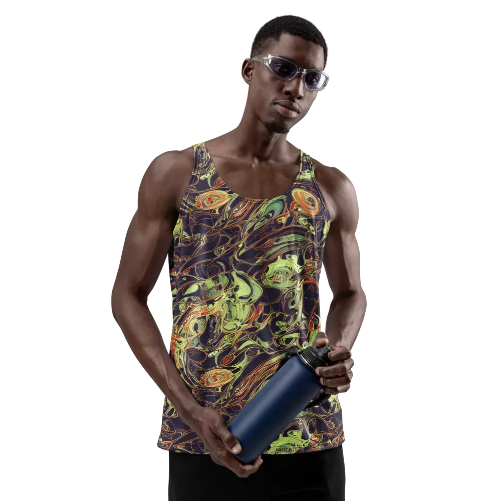 Molten Labyrinth on Men's Tank Top — Front