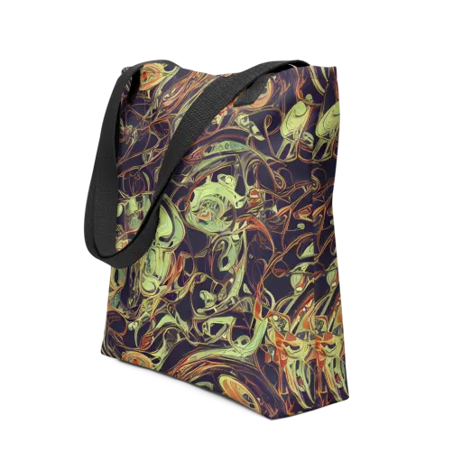 Molten Labyrinth on a Tote Bag