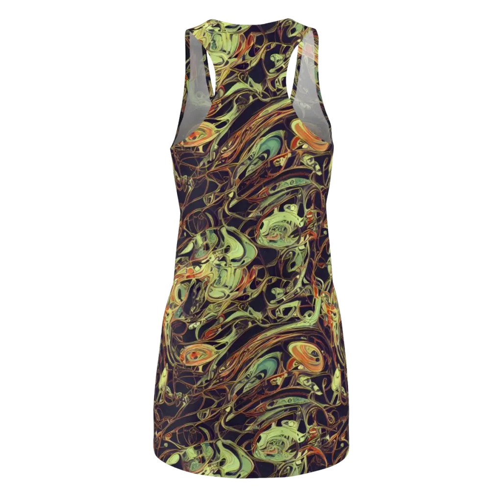 Molten Labyrinth on Racerback Dress — Back