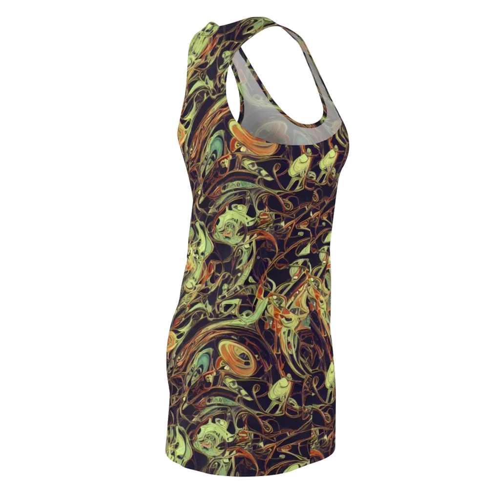 Molten Labyrinth on Racerback Dress — Back Side