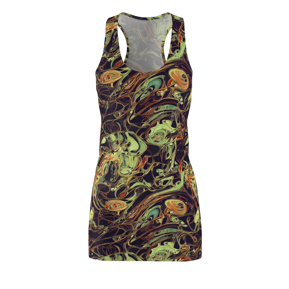 Molten Labyrinth on Racerback Dress — Front