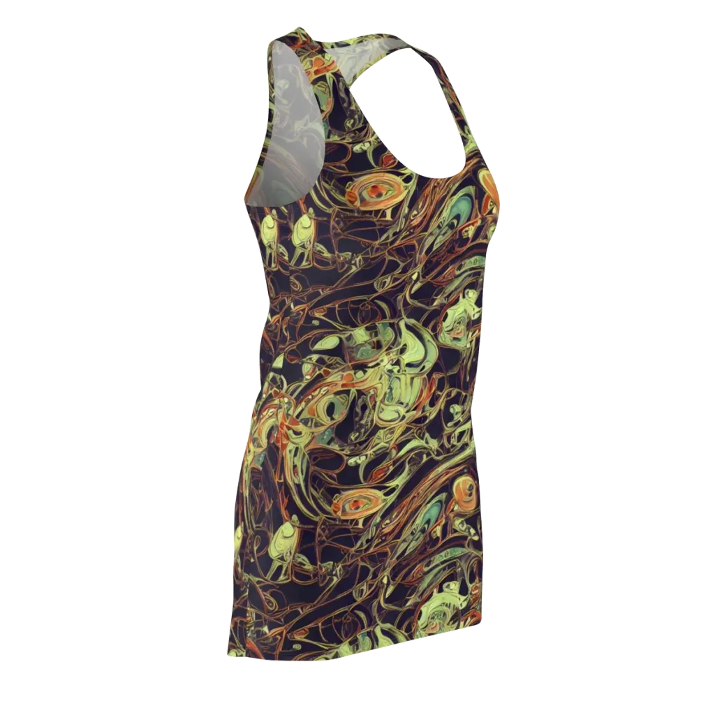 Molten Labyrinth on Racerback Dress — Front Side