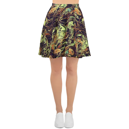 Molten Labyrinth on a Skater Skirt