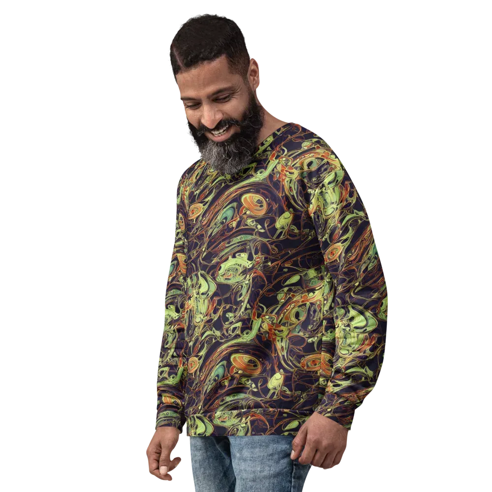 Molten Labyrinth on Sweatshirt — Left Front