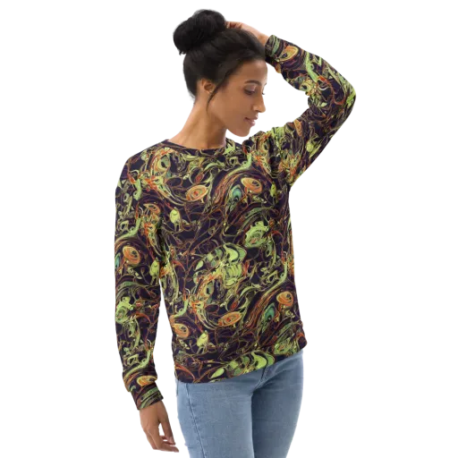 Molten Labyrinth on a Sweatshirt