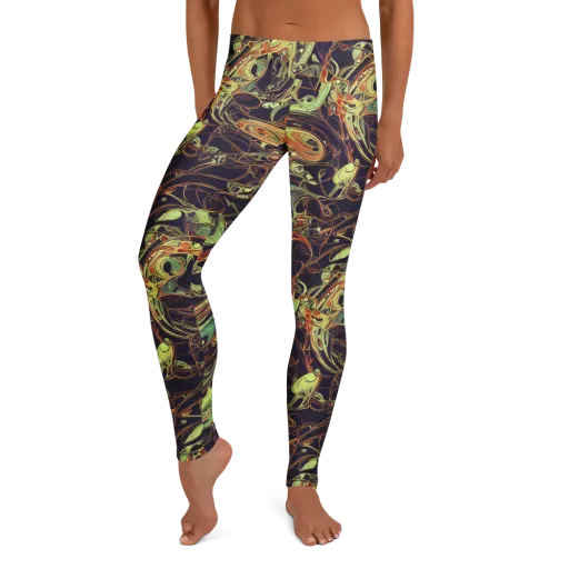 Molten Labyrinth on a Leggings