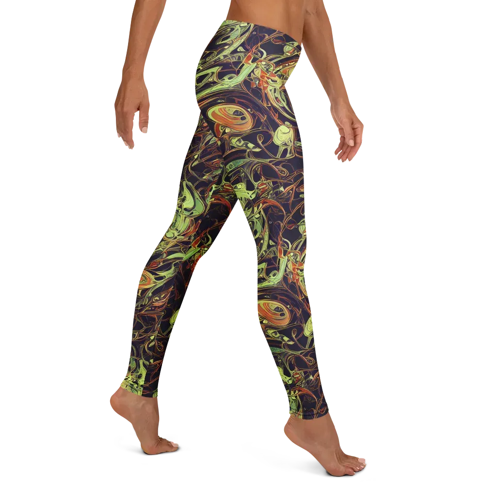 Molten Labyrinth on Leggings — Right
