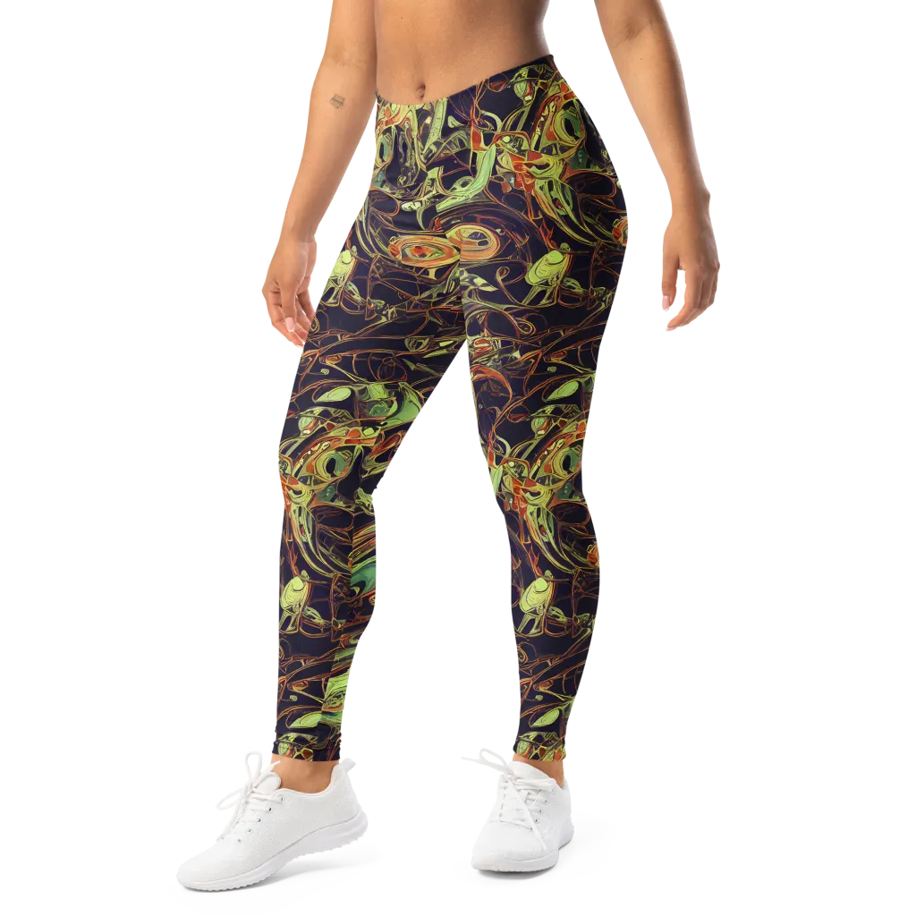 Molten Labyrinth on Leggings — Left Front