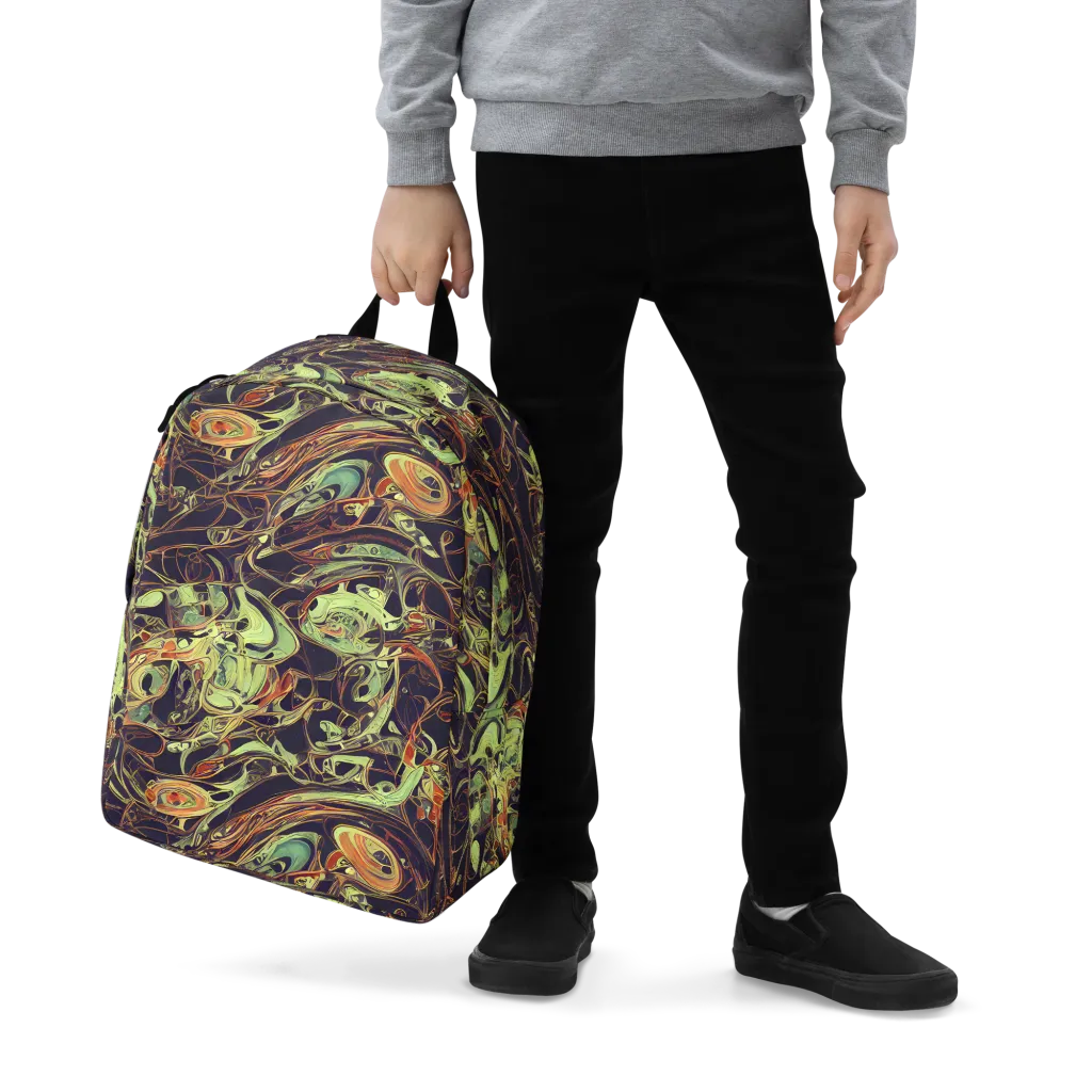 Molten Labyrinth on Minimalist Backpack — Zoomed-in