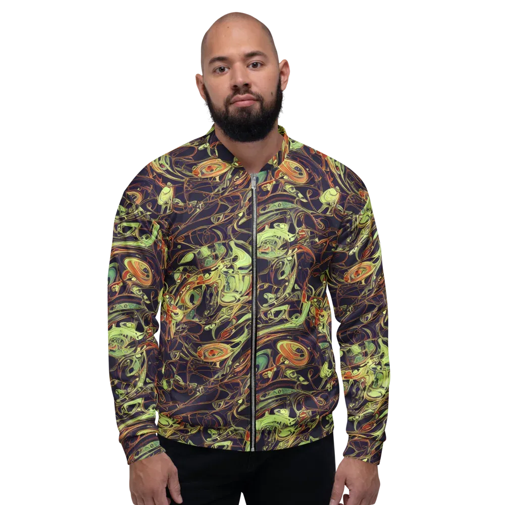 Molten Labyrinth on Bomber Jacket — Front