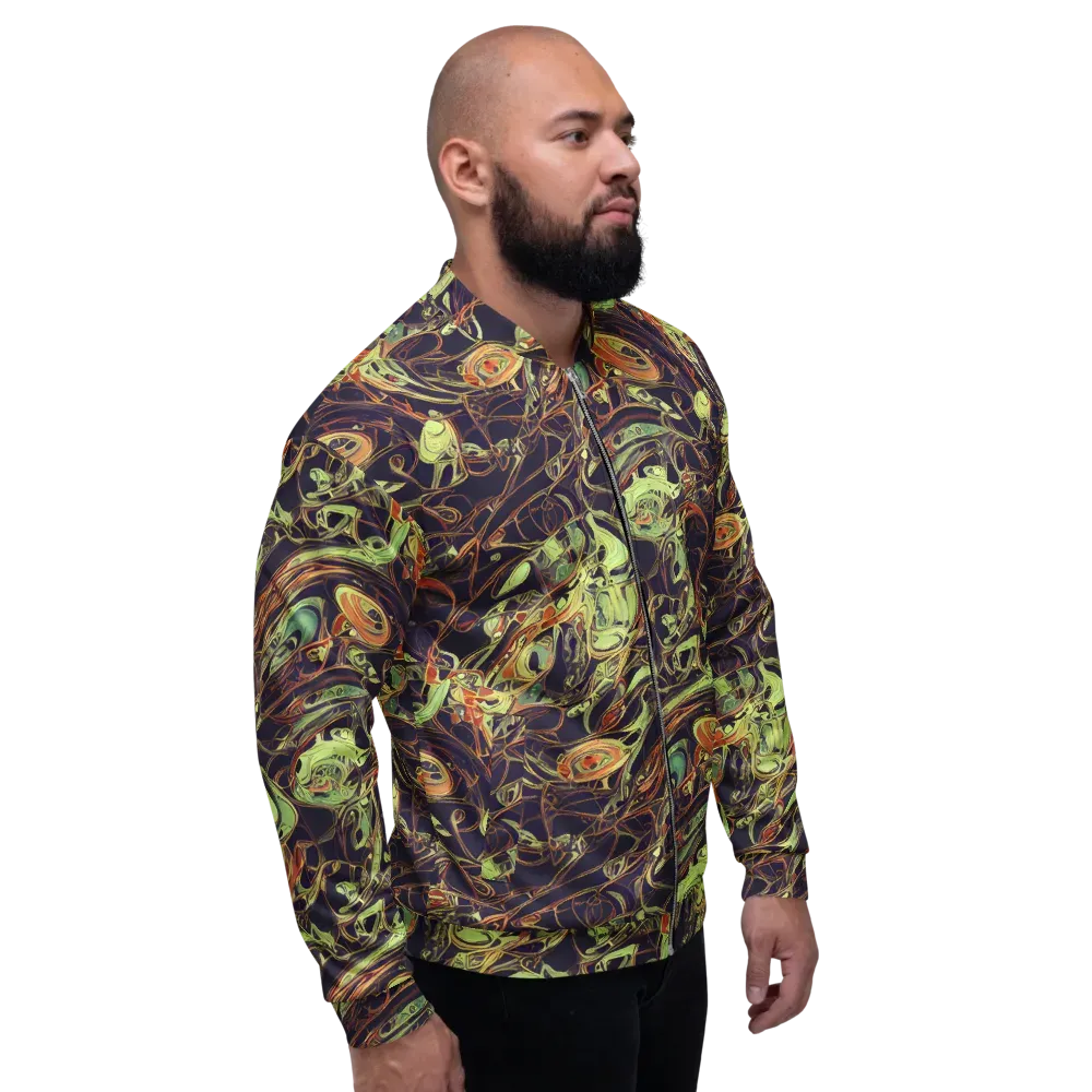 Molten Labyrinth on Bomber Jacket — Right