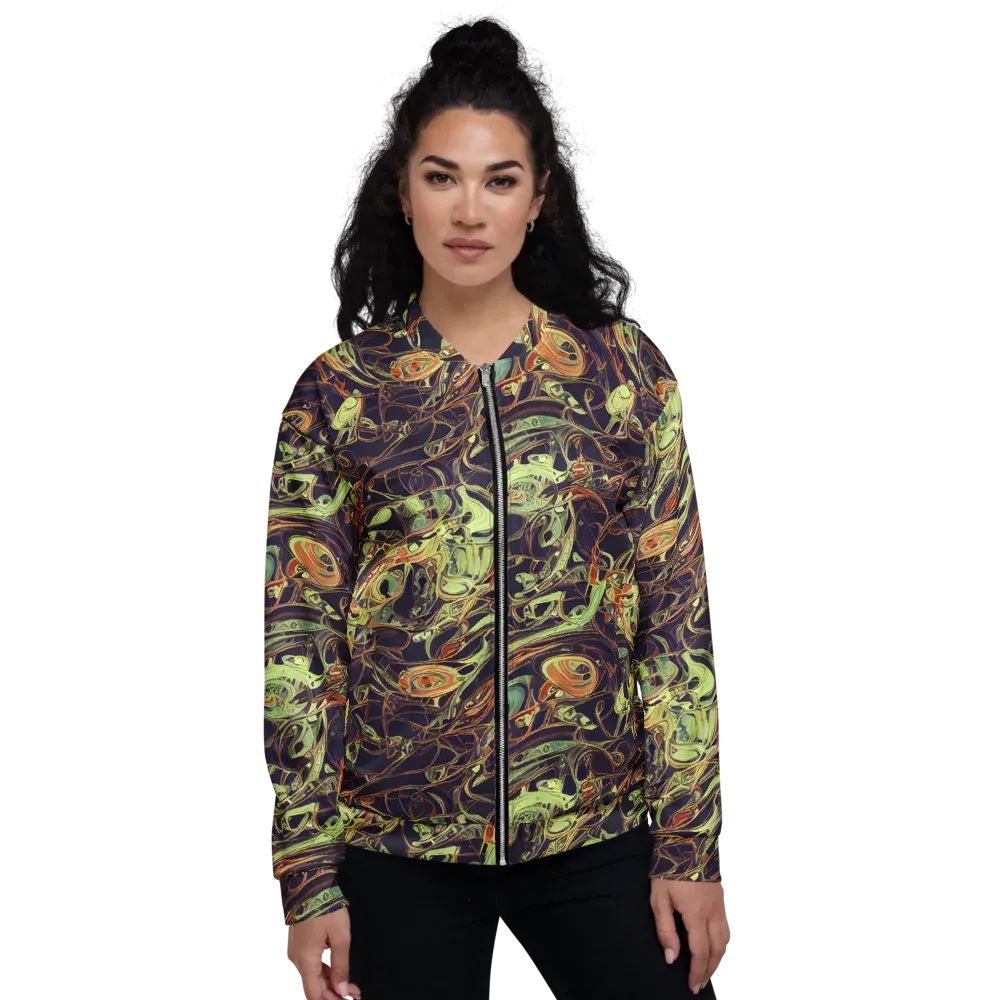 Molten Labyrinth on Bomber Jacket — Front