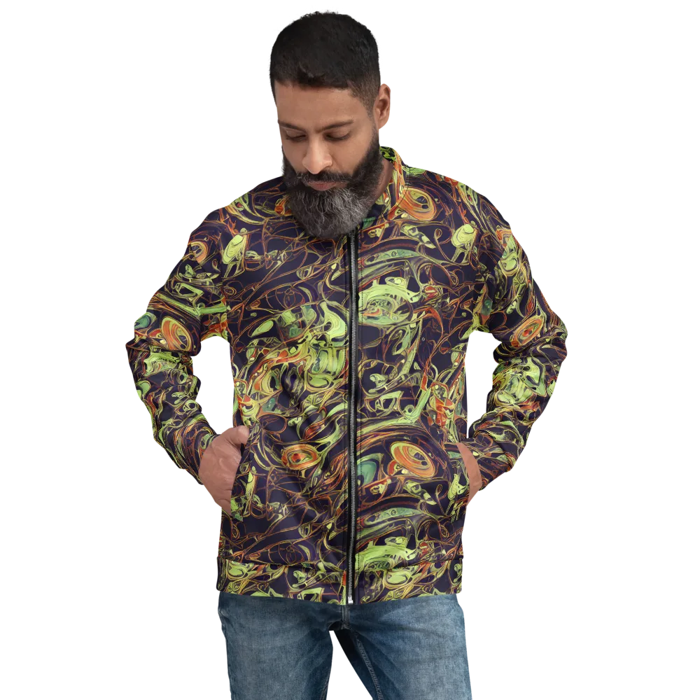 Molten Labyrinth on Bomber Jacket — Front