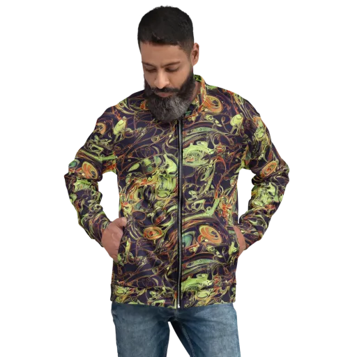 Molten Labyrinth on a Bomber Jacket