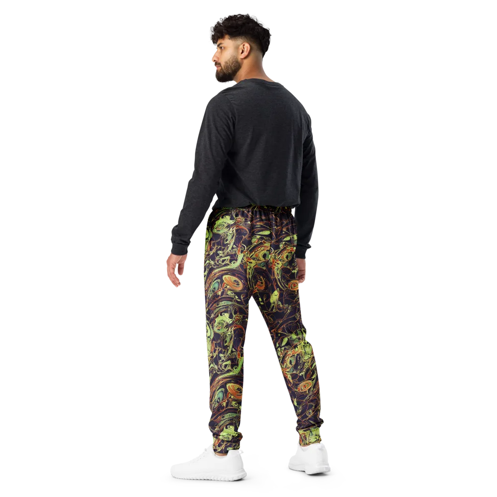 Molten Labyrinth on Men's Joggers — Back