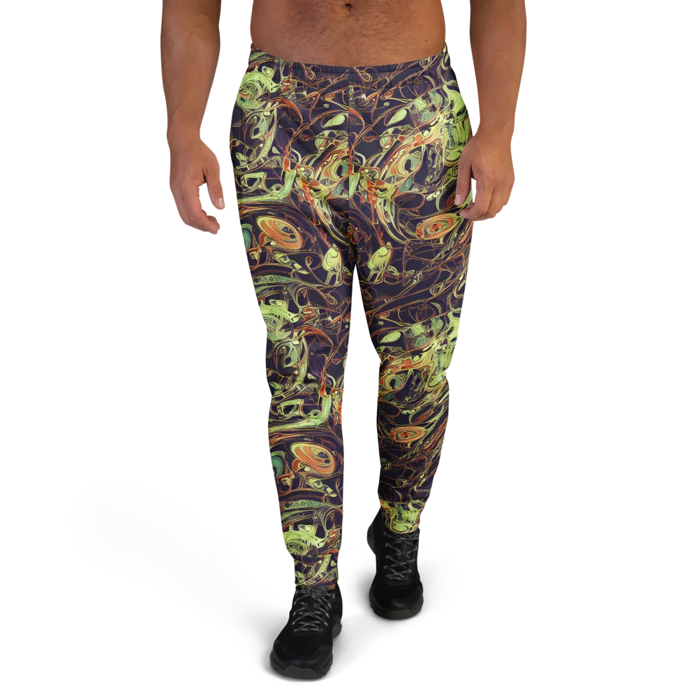 Molten Labyrinth on Men's Joggers — Front