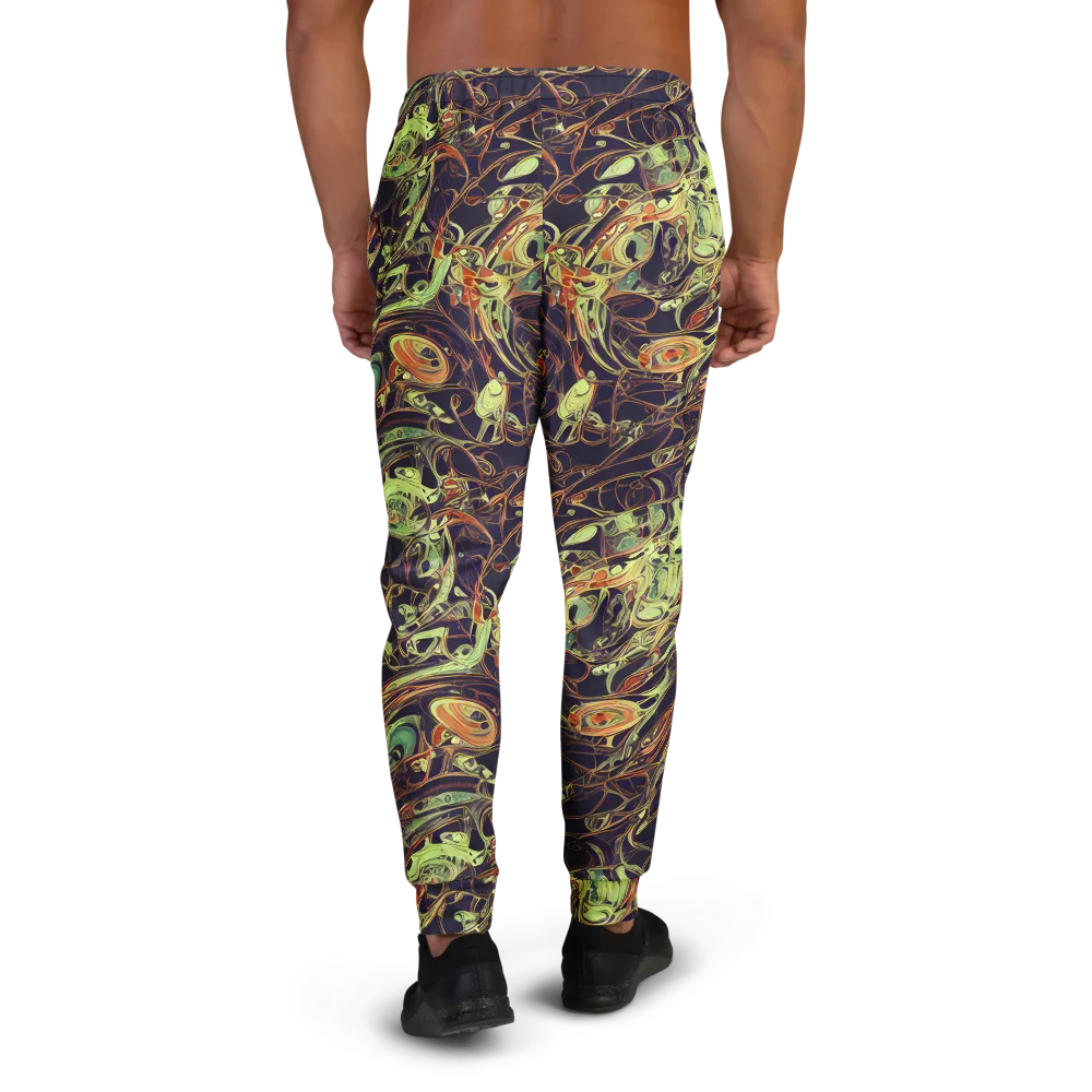 Molten Labyrinth on Men's Joggers — Back