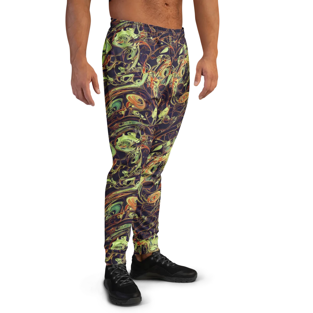 Molten Labyrinth on Men's Joggers — Right