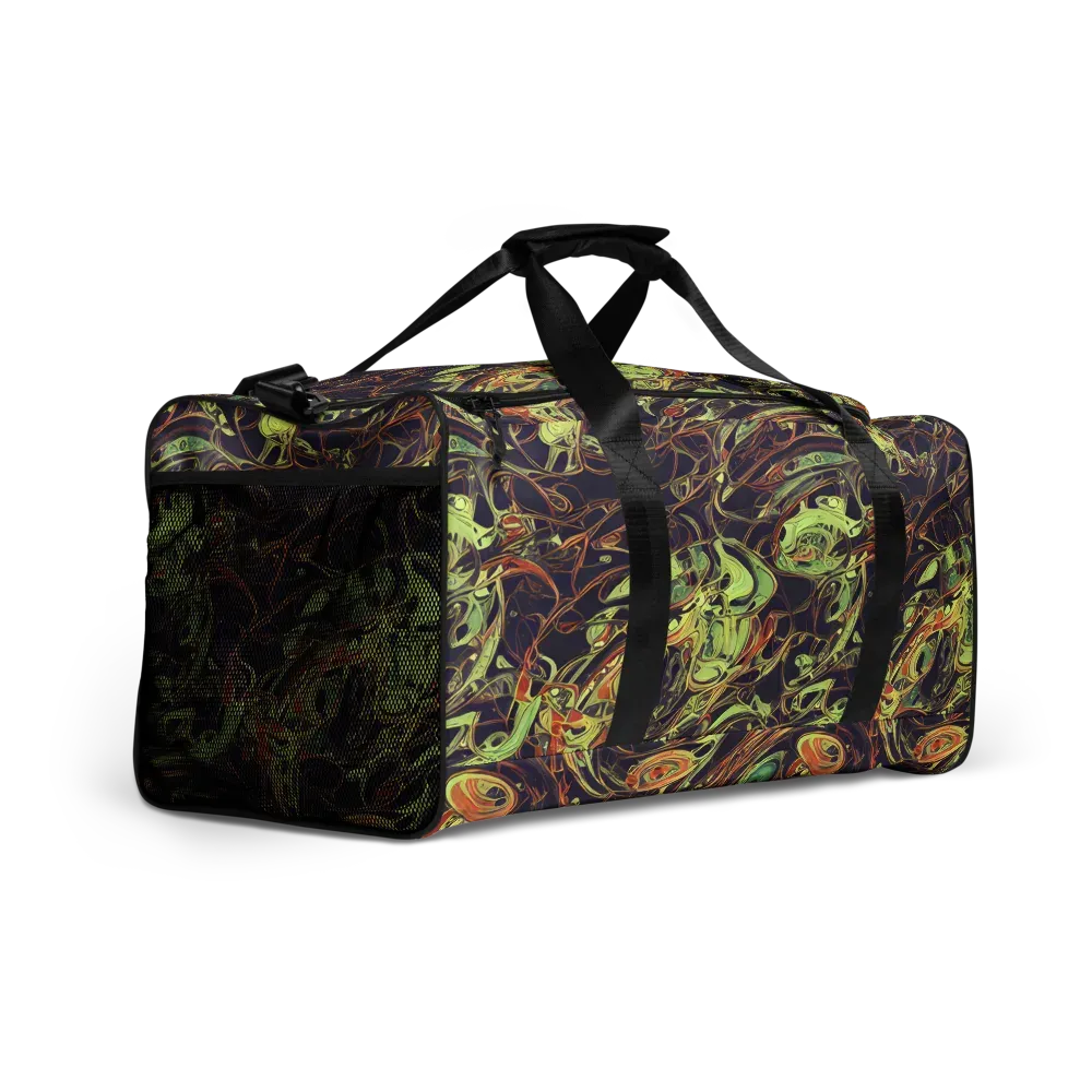 Molten Labyrinth on Duffle Bag — Right Front